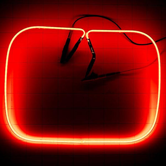 Clear Red Neon Border for Miller Lite Neon Sign Replacement Tube