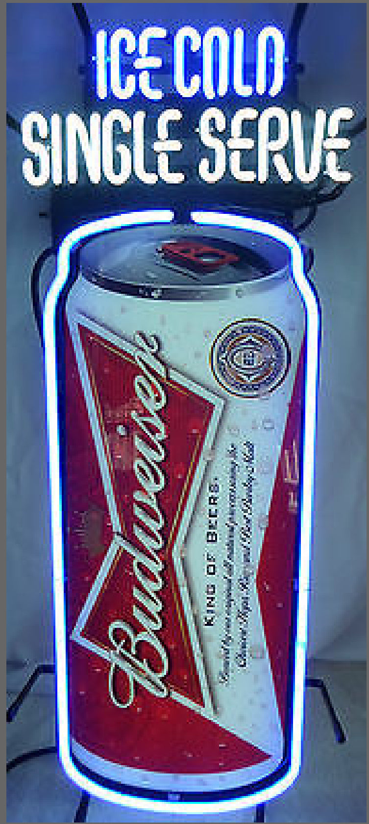 ICE COLD SINGLE SERVE Single Stoke Word unit for various brands Replacement Tube - Neon Sign Part