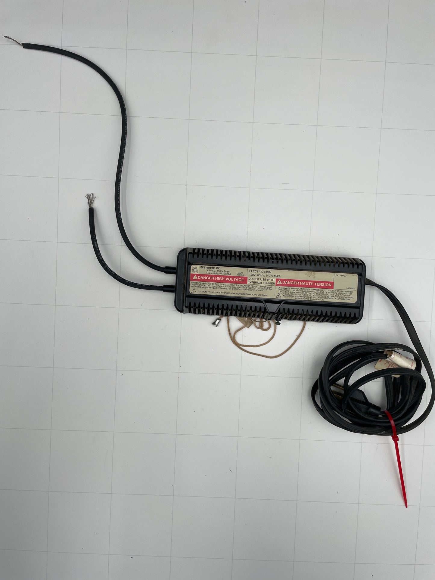 Everbrite Electronic Neon Sign Replacement Transformer – 4.5Kv