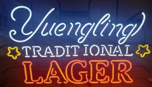 IONAL Single Stroke Word unit with Star Emphasis for Yuengling Traditional Lager Replacement Tube - Neon Sign Part