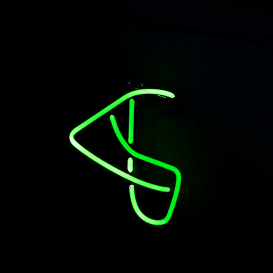 Green Football Helmet Guard Neon Sign Replacement Tube Used