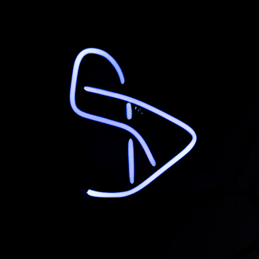 Blue Football Helmet Guard Chicago Bears Neon Sign Replacement Tube Used