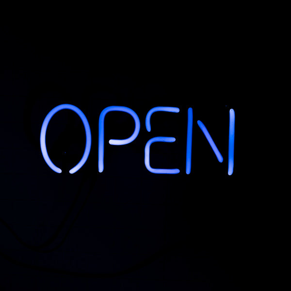 OPEN Single Stroke Word Unit Neon Sign Replacement Tube