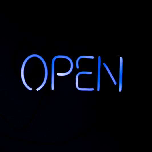 OPEN Single Stroke Word Unit Neon Sign Replacement Tube