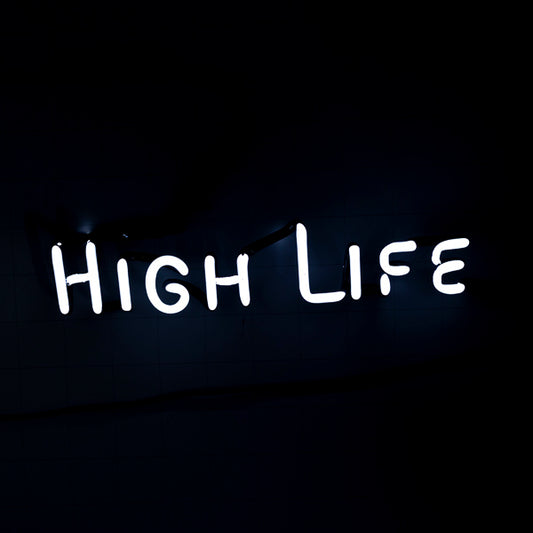 HIGH LIFE Single Stroke Word Unit Large Neon Sign Replacement Tube