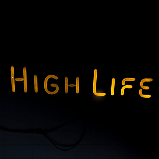 HIGH LIFE Single Stroke Word Unit Neon Sign Replacement Tube
