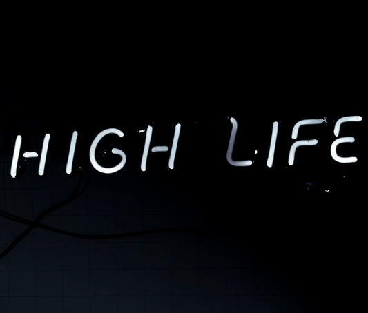 HIGH LIFE Slanted Single Stroke Neon Sign Replacement Tube