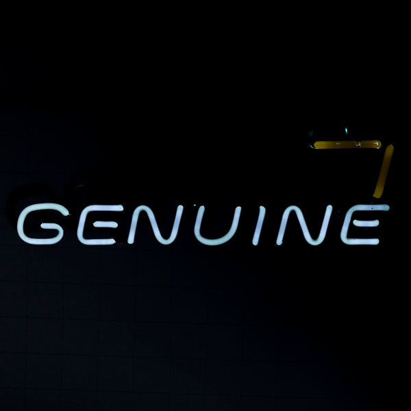 GENUINE Single Stroke Word Unit & Border for Miller Genuine Draft Neon Sign Replacement Tube