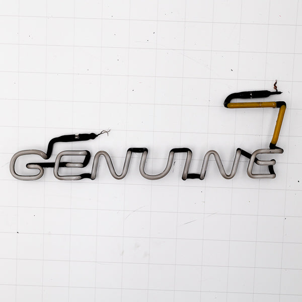 GENUINE Single Stroke Word Unit & Border for Miller Genuine Draft Neon Sign Replacement Tube