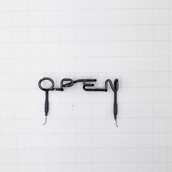 OPEN for Vintage Old Style Neon Sign Replacement Tube Used