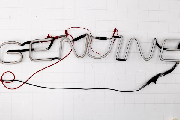 GENUINE Single Stroke Word Unit 2 Tube Set Neon Sign Replacement Tube Used