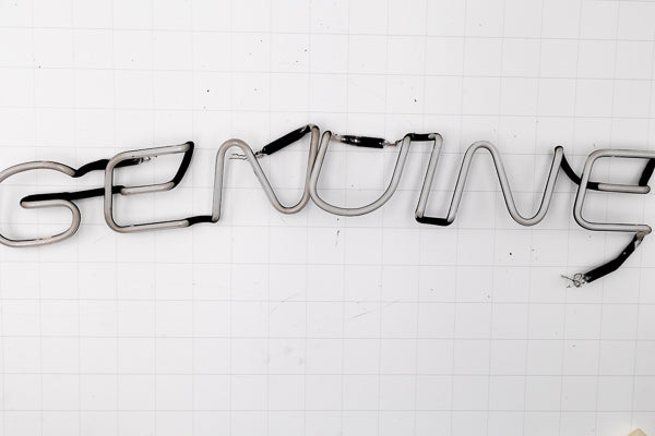 GENUINE Single Stroke Word Unit 2 Tube Set Neon Sign Replacement Tube Used