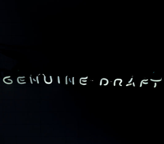 GENUINE DRAFT Single Stroke Word Unit Neon Sign Replacement Tube