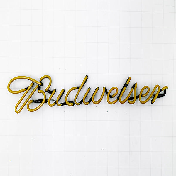 Budweiser Script Word Unit Replacement Tube - Neon Sign Part Used