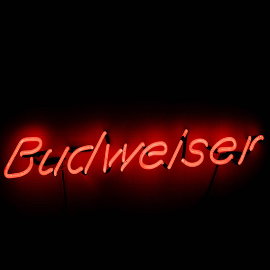 Budweiser Single Stroke Word Unit Replacement Tube - Neon Sign Part Used