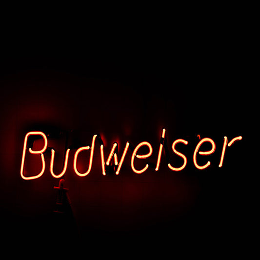 Budweiser Single Stroke Word Unit Replacement Tube - Neon Sign Part Used