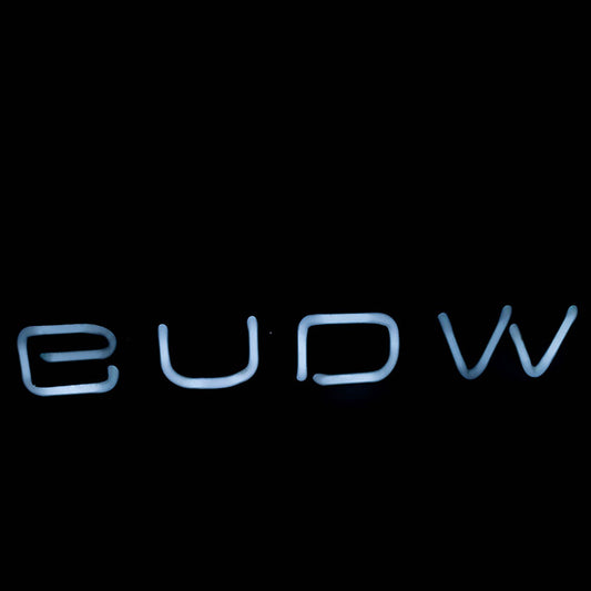 BUDW Single Stroke Word Unit for Budweiser Replacement Tube - Neon Sign Part Used