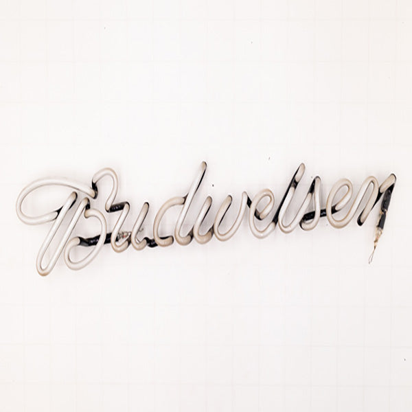 Budweiser Script Replacement Tube - Neon Sign Part Used