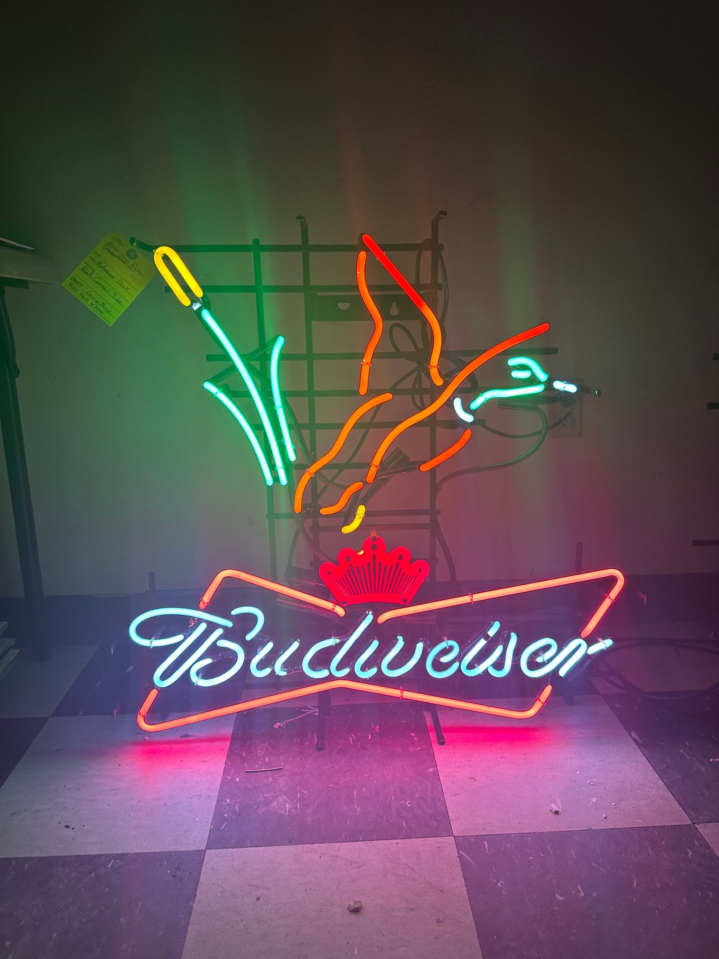 Cattail Unit for Budweiser Duck Neon Sign Replacement Tube