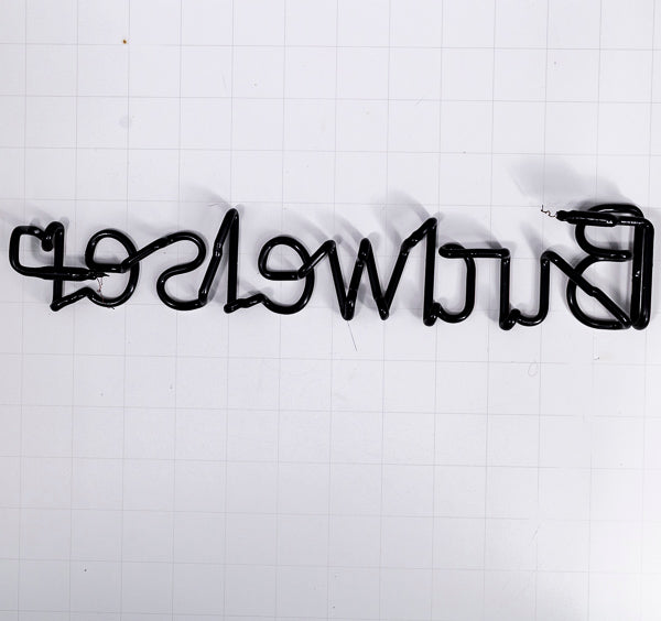 Budweiser single stroke word unit for vintage Bowtie Neon Sign Part