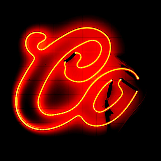 Co double stroke script word unit for Coors Neon Sign Replacement Tube