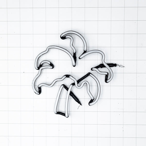 Left Light Blue Palm for Vintage Budweiser Neon Sign Replacement Tube Used