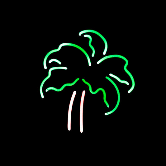 Left Teal Palm for Vintage Double Palm Budweiser Neon Sign Replacement Tube