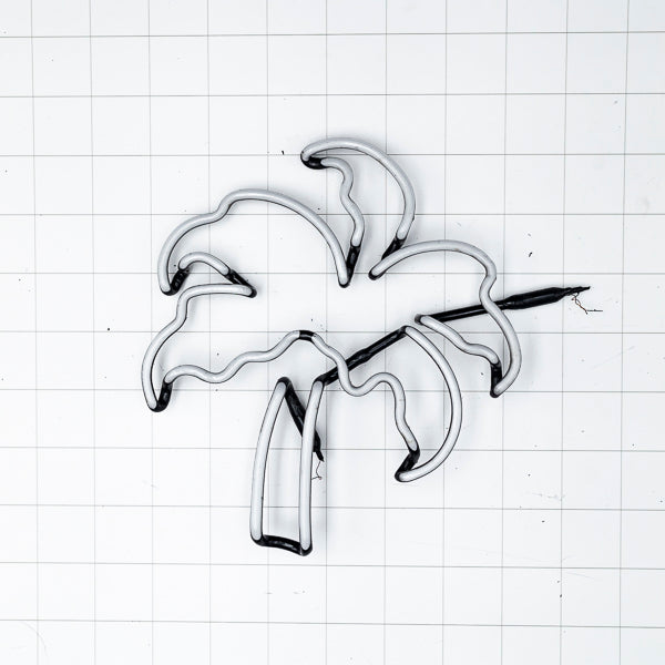 Left Teal Palm for Vintage Double Palm Budweiser Neon Sign Replacement Tube