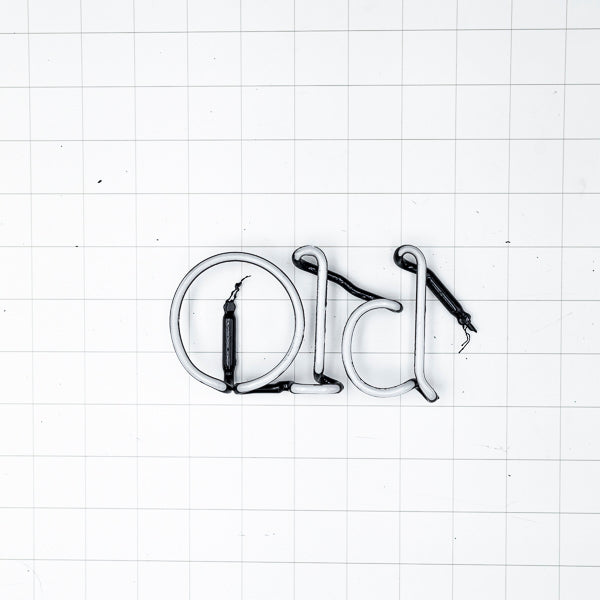 Old single stroke word unit for Old Style Neon Sign Replacement Tube