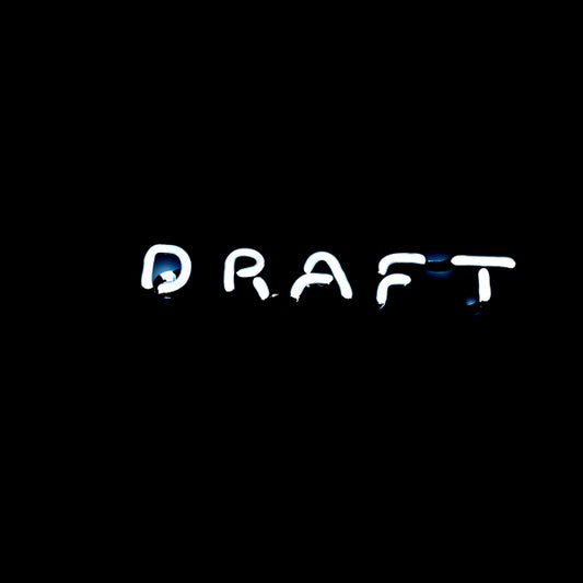 DRAFT single stroke word unit Neon Sign Replacement Tube