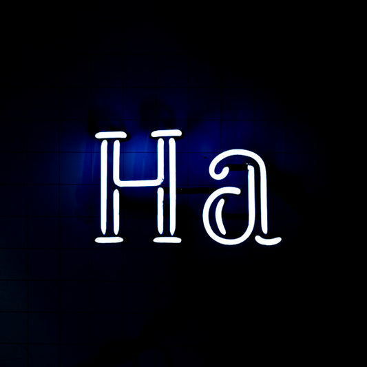 Ha Double Stroke Word Unit for Hamm's Pine Tree Neon Sign Replacement Tube