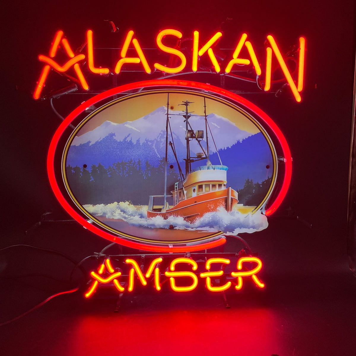 Oval Border unit for Alaskan Amber Replacement Tube - Neon Sign Part
