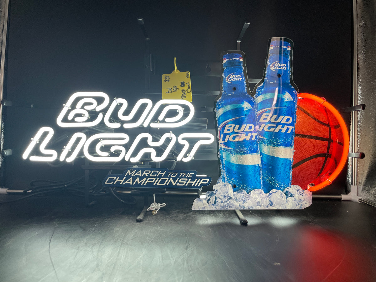March Madness Basketball for Bud Light Neon Sign Plastic Replacement Panel