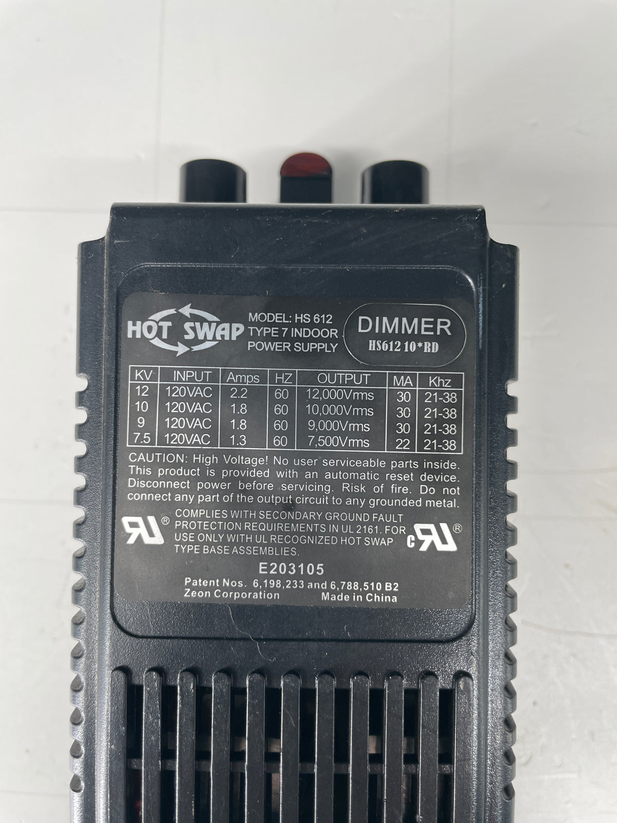 Hot Swap Electronic Neon Sign Replacement Transformer – 12Kv