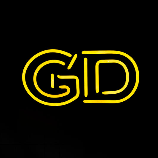 GD Double Stroke word unit for MGD Serape Neon Replacement Tube - Neon Sign Part