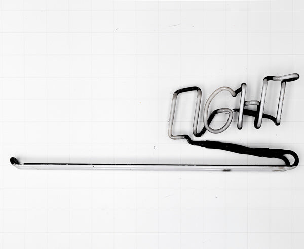 LIGHT Single Stroke Word Unit & Double Emphasis for Coors Light Silver Bullet Replacement Tube - Neon Sign Part