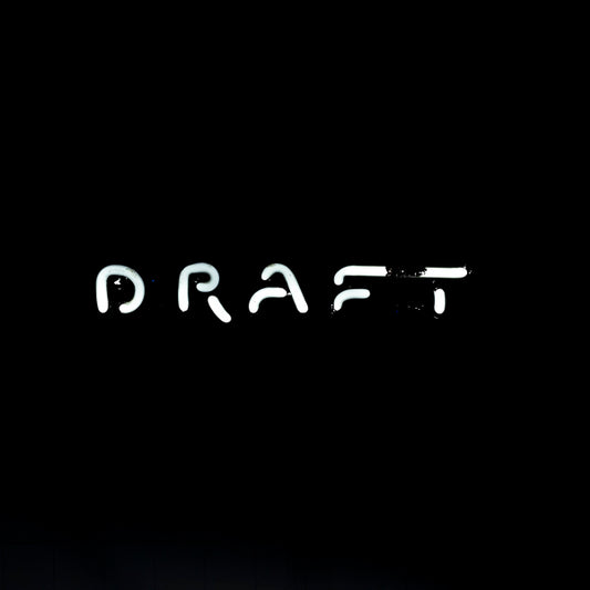 DRAFT Single Stroke Word Unit Replacement Tube - Neon Sign Part Used