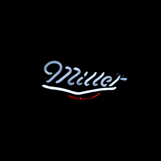 Miller Single Stroke Script Word Unit & Emphasis Tube with Vertical Electrodes for Miller Replacement Tube - Neon Sign Part