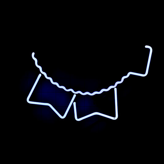 Right Border & Bottom Ribbon for Small Pabst Blue Ribbon Replacement Tube - Neon Sign Part