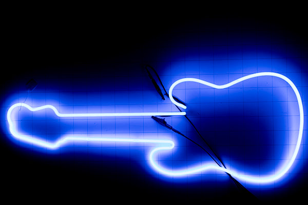 Guitar Outline Border Unit for Bud Light Authentic Guitar Replacement Tube - Neon Sign Part