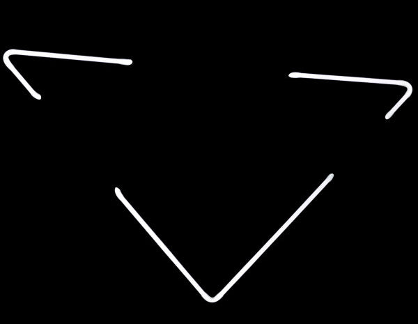 Miller Sharps Triangle Border unit - Replacement Tube - Neon Sign Part