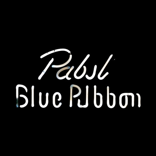 Pabst Blue Ribbon Single Stroke Script Word Unit for Pabst Blue Ribbon Replacement Tube - Neon Sign Part