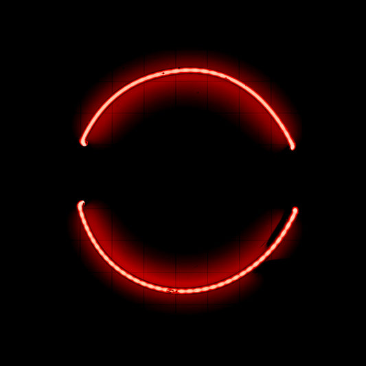 Bud Ruby Red Circle Small unit (50's) - Replacement Tube - Neon Sign Part