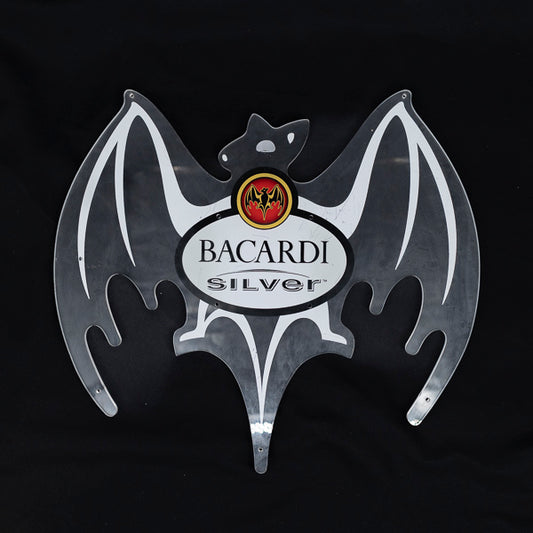 Bacardi Silver Neon Sign Plastic Replacement Panel