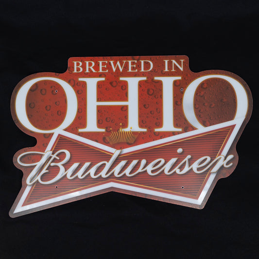 Brewed in OHIO Budweiser Neon Sign Plastic Replacement Panel
