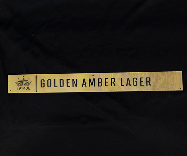 Golden Amber Lager Budweiser Neon Sign Plastic Replacement Panel