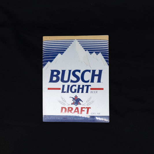 Busch Light Beer Bottle Draft Neon Sign Plastic Replacement Panel
