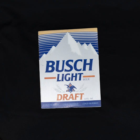 Busch Light Draft Bottle Neon Sign Plastic Replacement Panel