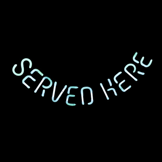SERVED HERE Single Stroke Word Unit for Budweiser King of Beers Replacement Tube - Neon Sign Part