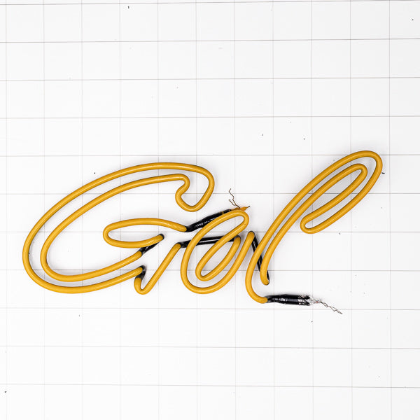 Gol Double Stroke Script Word Unit Replacement Tube - Neon Sign Part